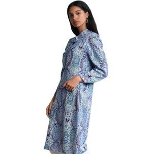 Ink + Ivy Floral Paisley Button Down Nightgown Size Large